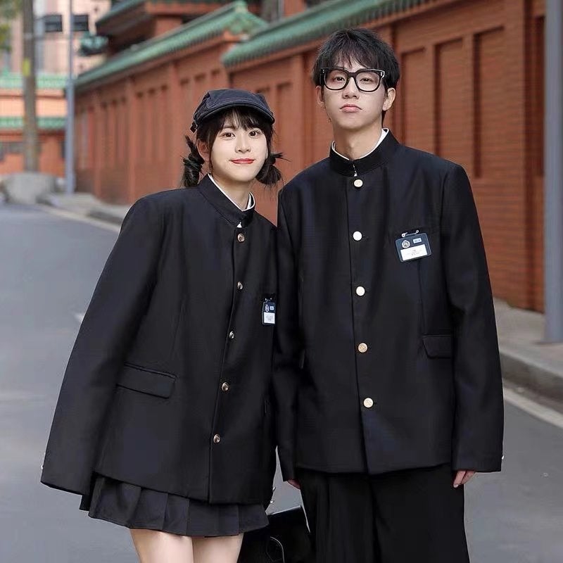 Trench Suit Japanese School Uniform Dk Uniform Men And Women Couple High Street Stylish Suit High-End Three-Piece Suit - Image 4